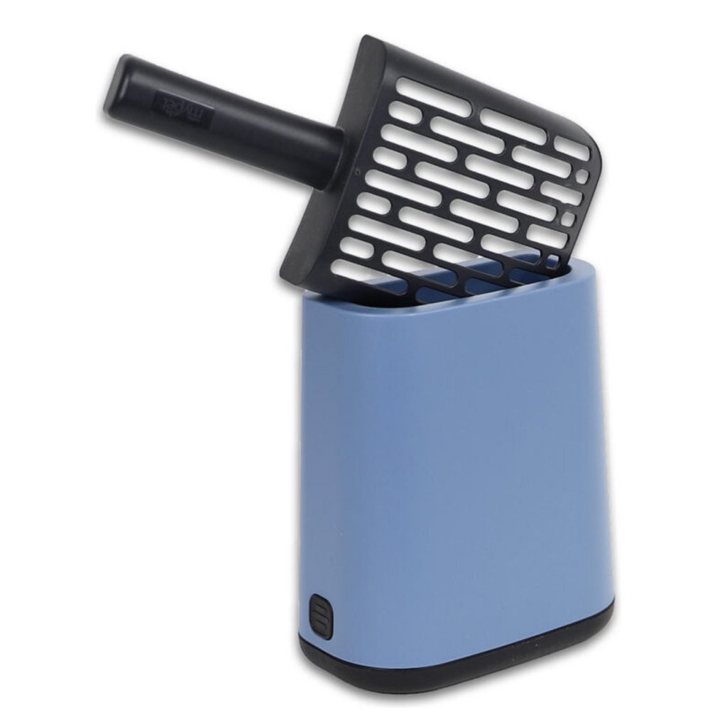 Rotho MyPet Rotho biala kattenbakschep + zakjes en houders horizon blauw