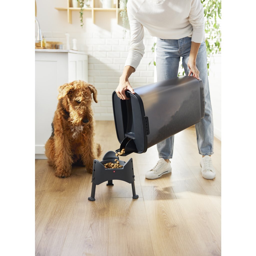 Rotho cody pet food container 50l antraciet transparant
