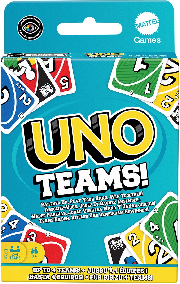 Mattel Games uno teams kaartspel