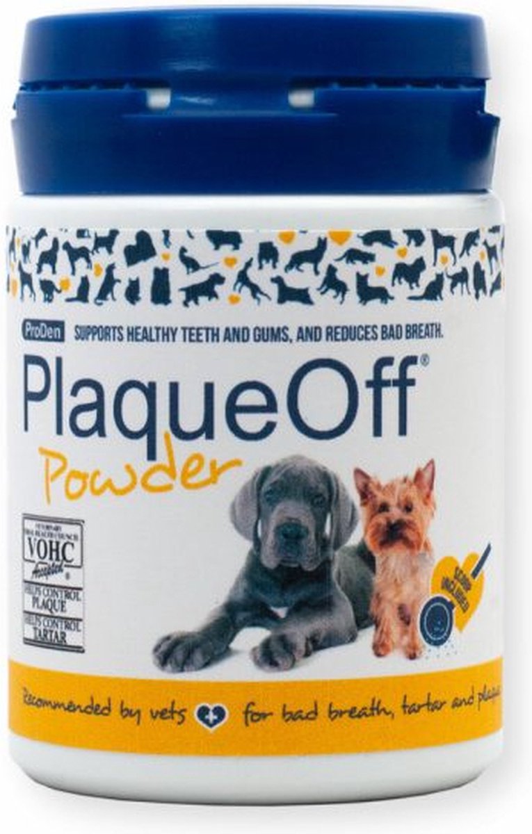 PlaqueOff hond kattenpoeder 40 g de poudre| dog cat powder 40 g of powder| chien chat poudre 40 g de poudre