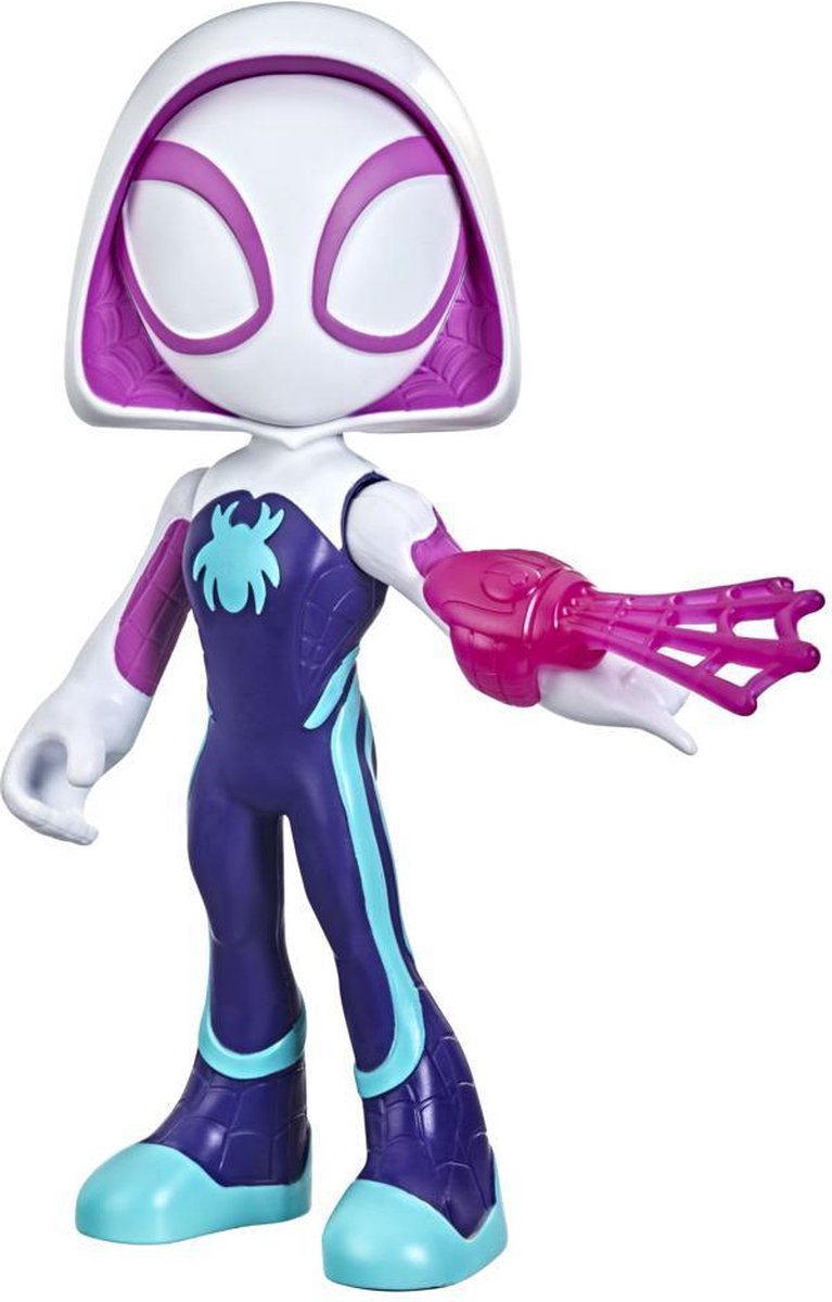 Spider-Man Marvel spidey and his amazing friends, supergrote ghost-spider-actiefiguur, superheldenspeelgoed voor peuters