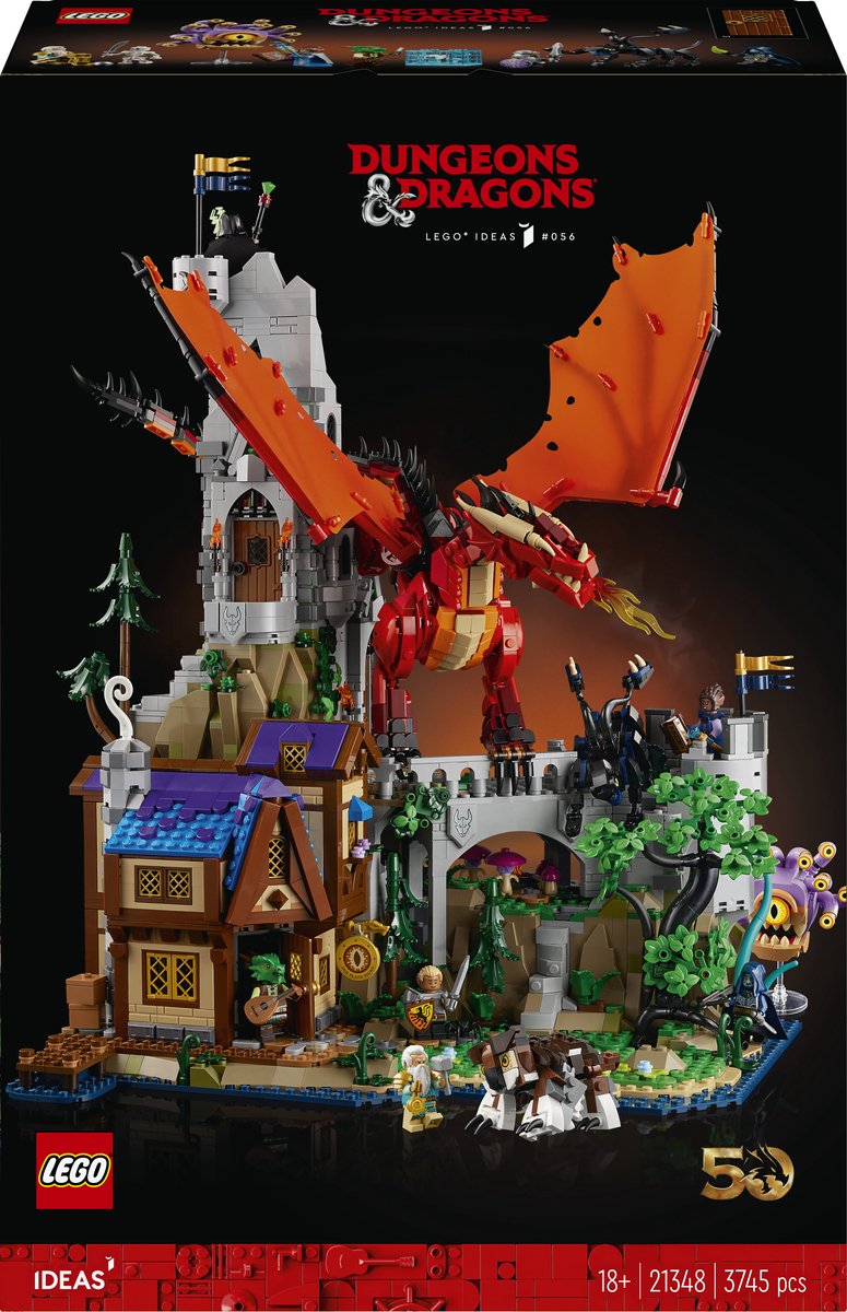 LEGO ideas dungeons dragons - het verhaal van de rode draak - 21348