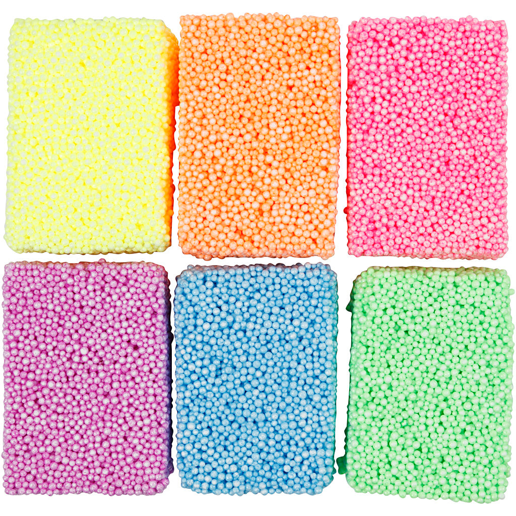 Creativ Company Https: www.cchobby.nl soft-foam-neon-kleuren-6x10-gr-1-doos