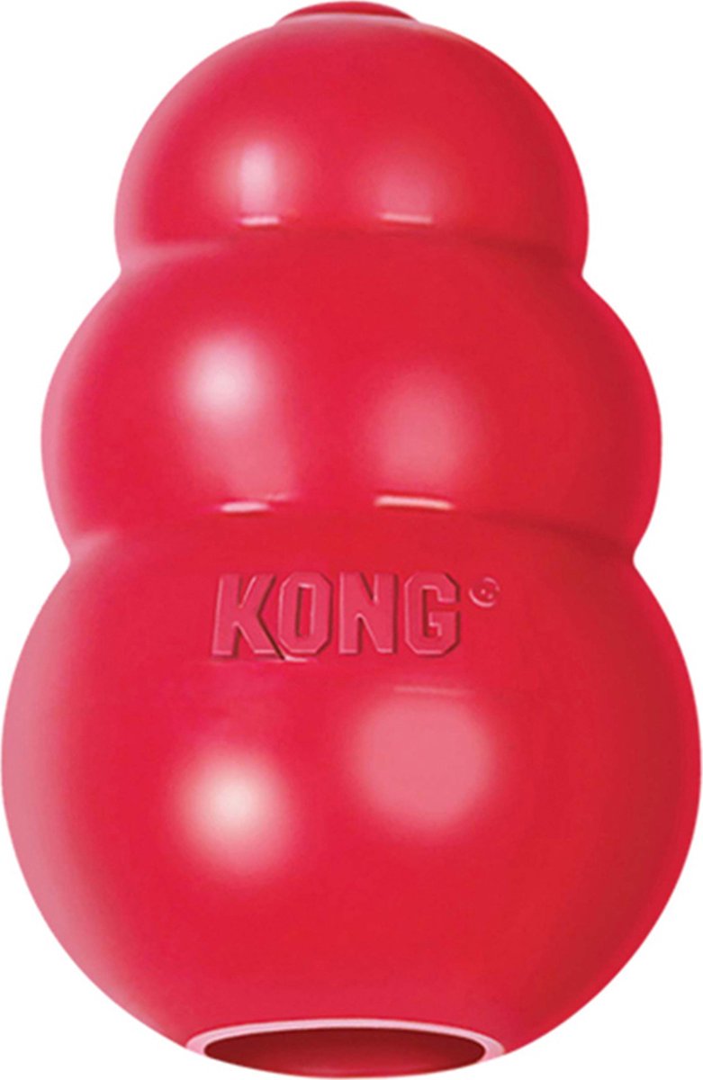 KONG classic - snackbal honden speelgoed - rubber - 15.2cm - rood - maat xxl
