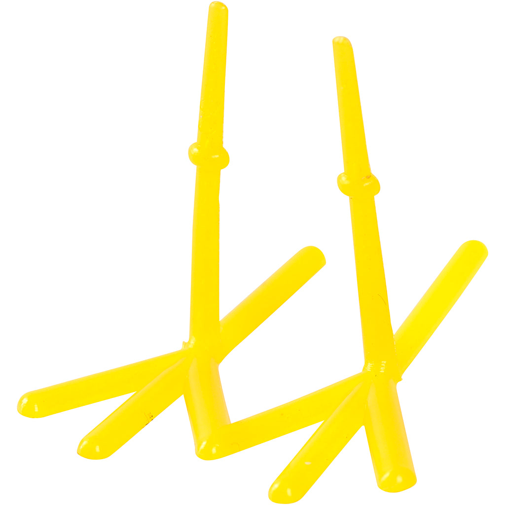 Creativ Company Https: www.cchobby.nl kippen-voeten-h-28-mm-l-37-mm-geel-50-stuk-1-doos