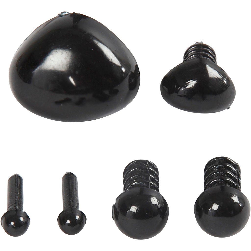 Creotime Https: www.cchobby.nl ogen-en-snuiten-voor-modellering-d-3-6-mm-afm-8x6-14x11-mm-zwart-20-set-1-doos
