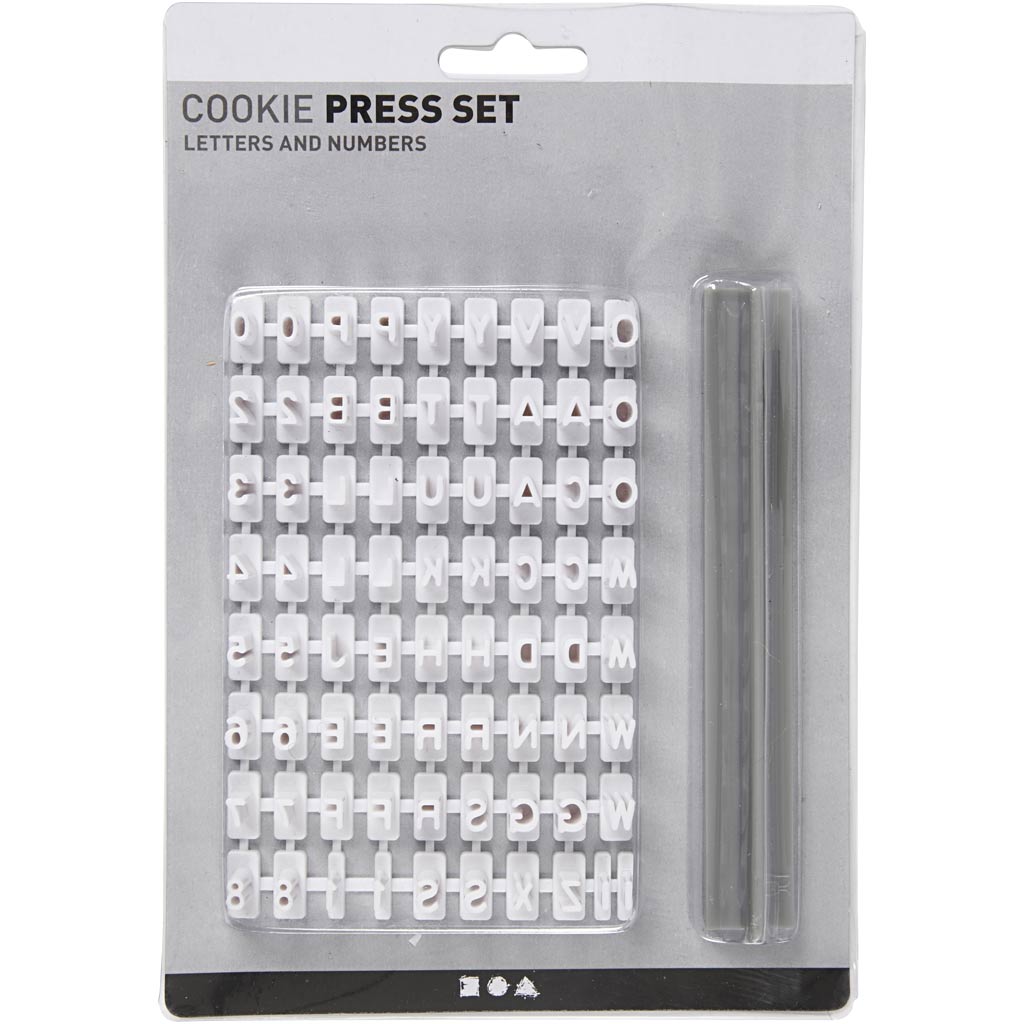 Creativ Company Https: www.cchobby.nl stempelset-van-rubber-letters-cijfers-h-6-mm-wit-1-set