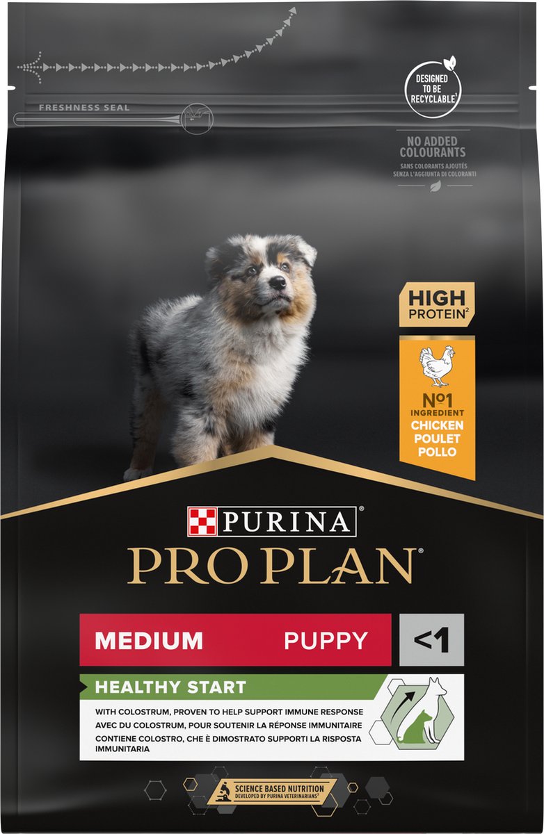 Pro Plan healthy start puppy medium - honden droogvoer - kip - 3 kg