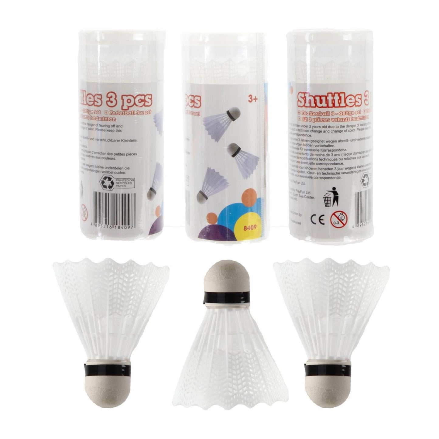 Abi Playfun shuttles koker a 3 stuks