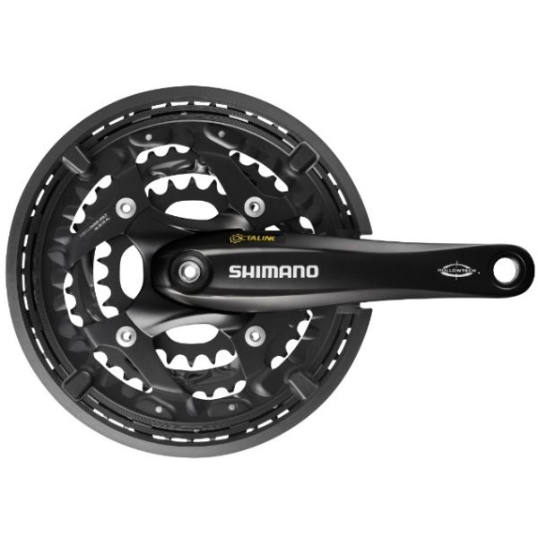Shimano Crankstel 3 x 10 speed trekking fc-t521 met 175mm crankarm 48-36-26t octalink - zwart
