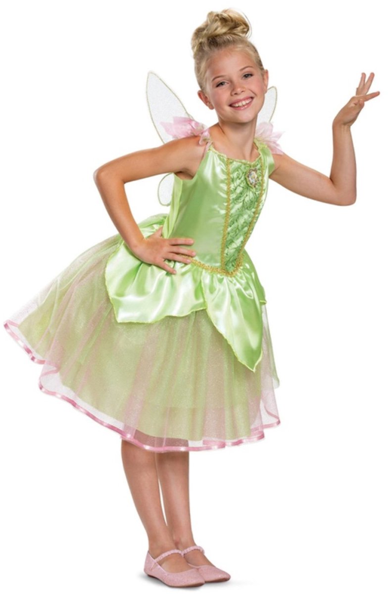Disguise Disney - tinker bell, tinker bell deluxe , maat xs (3t-4t jaar), meisjes