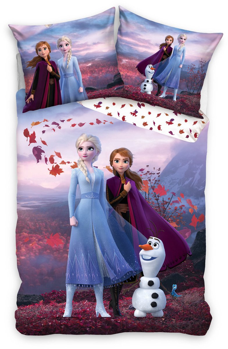 Disney Frozen dekbedovertrek, magical - eenpersoons - 140 x 200 cm - katoen
