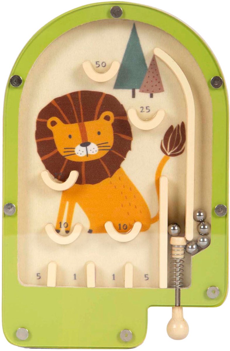 Small Foot - houten mini flipperspel leeuw