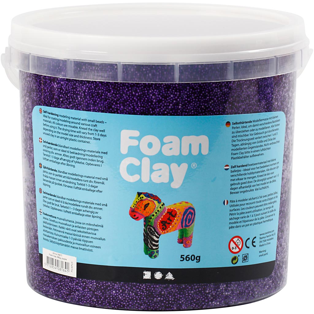 Foam Clay Https: www.cchobby.nl foam-clayr-paars-560-gr-1-emmer