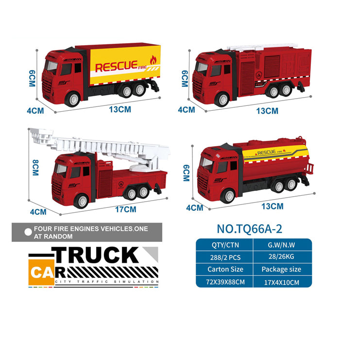 Lobbes Pull back truck rood