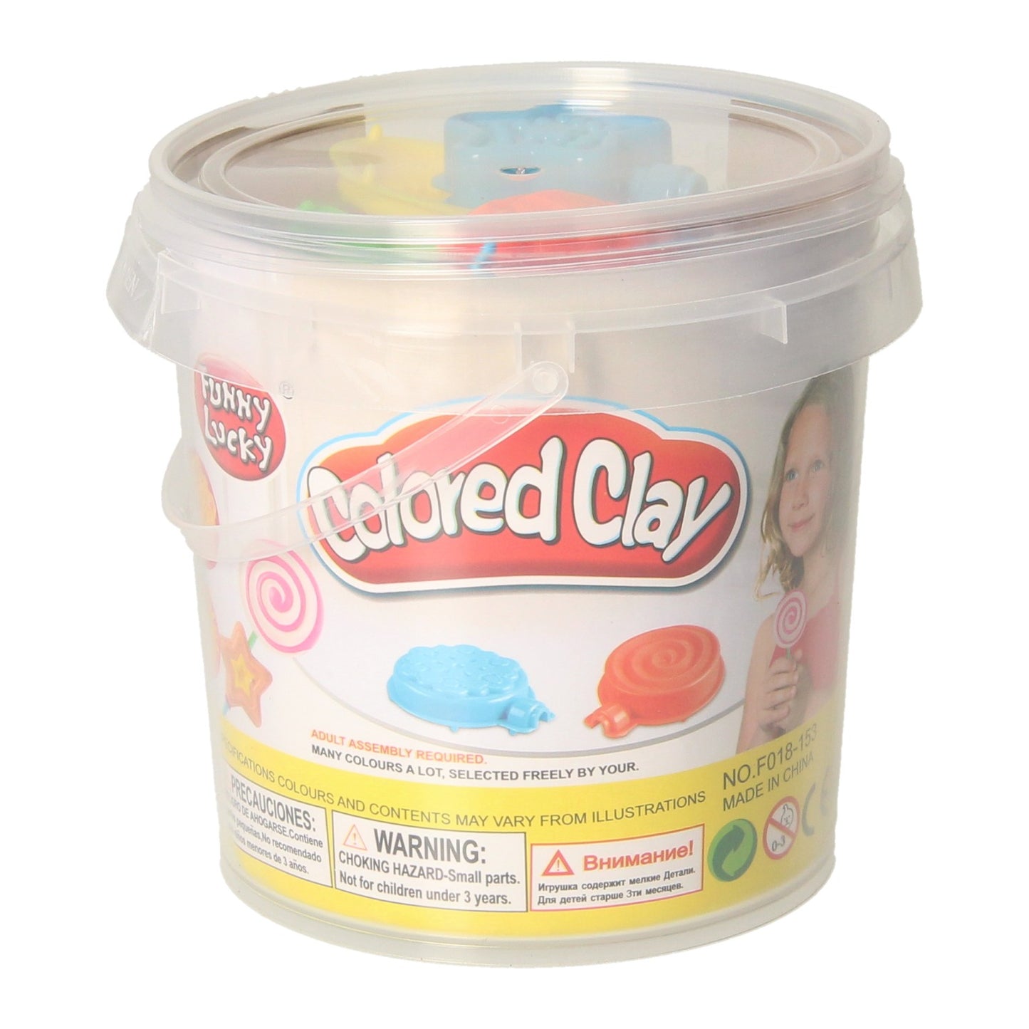 Lobbes Speelgoed BV Kleiset in opbergbox lolly's maken - 12 kleuren klei