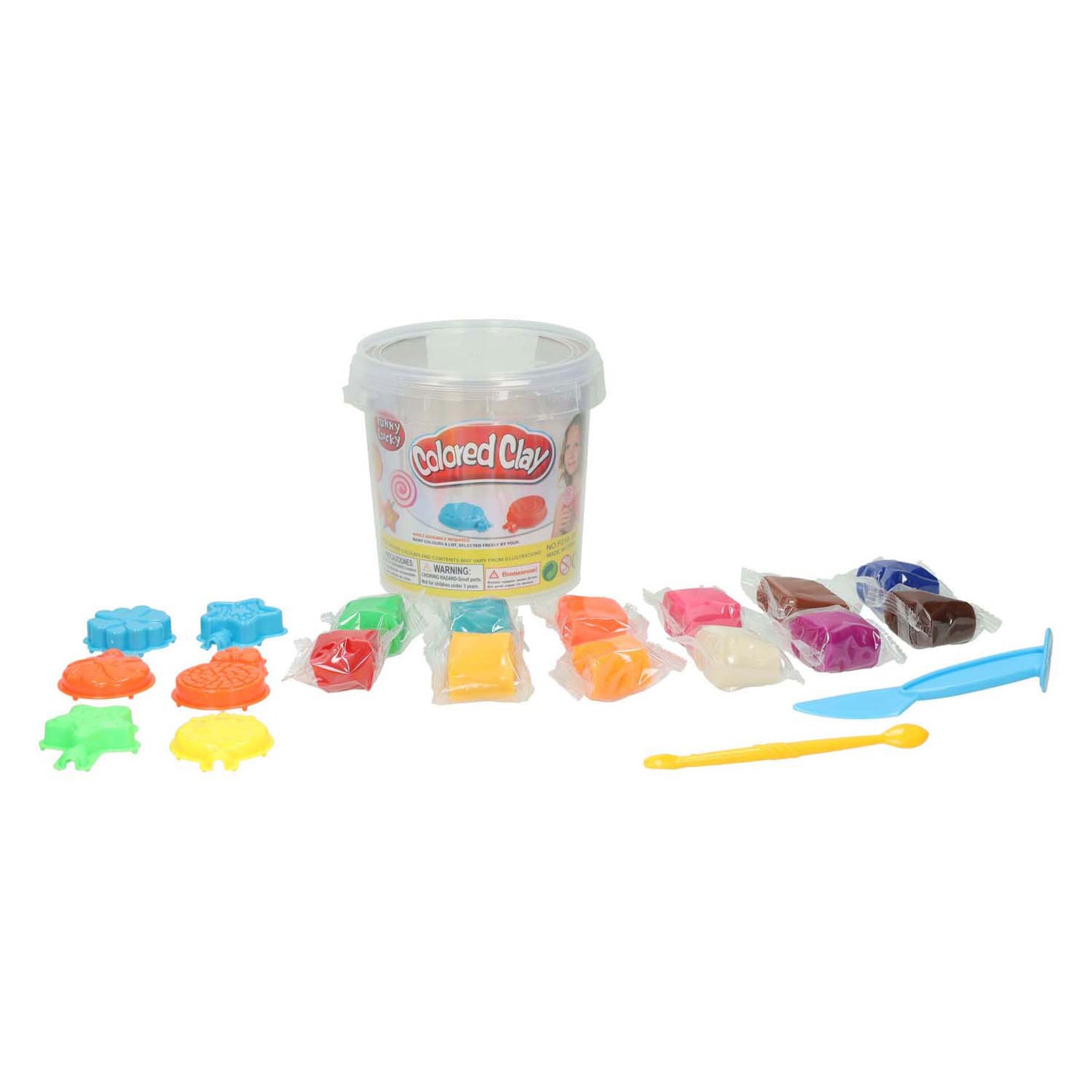 Lobbes Speelgoed BV Kleiset in opbergbox lolly's maken - 12 kleuren klei