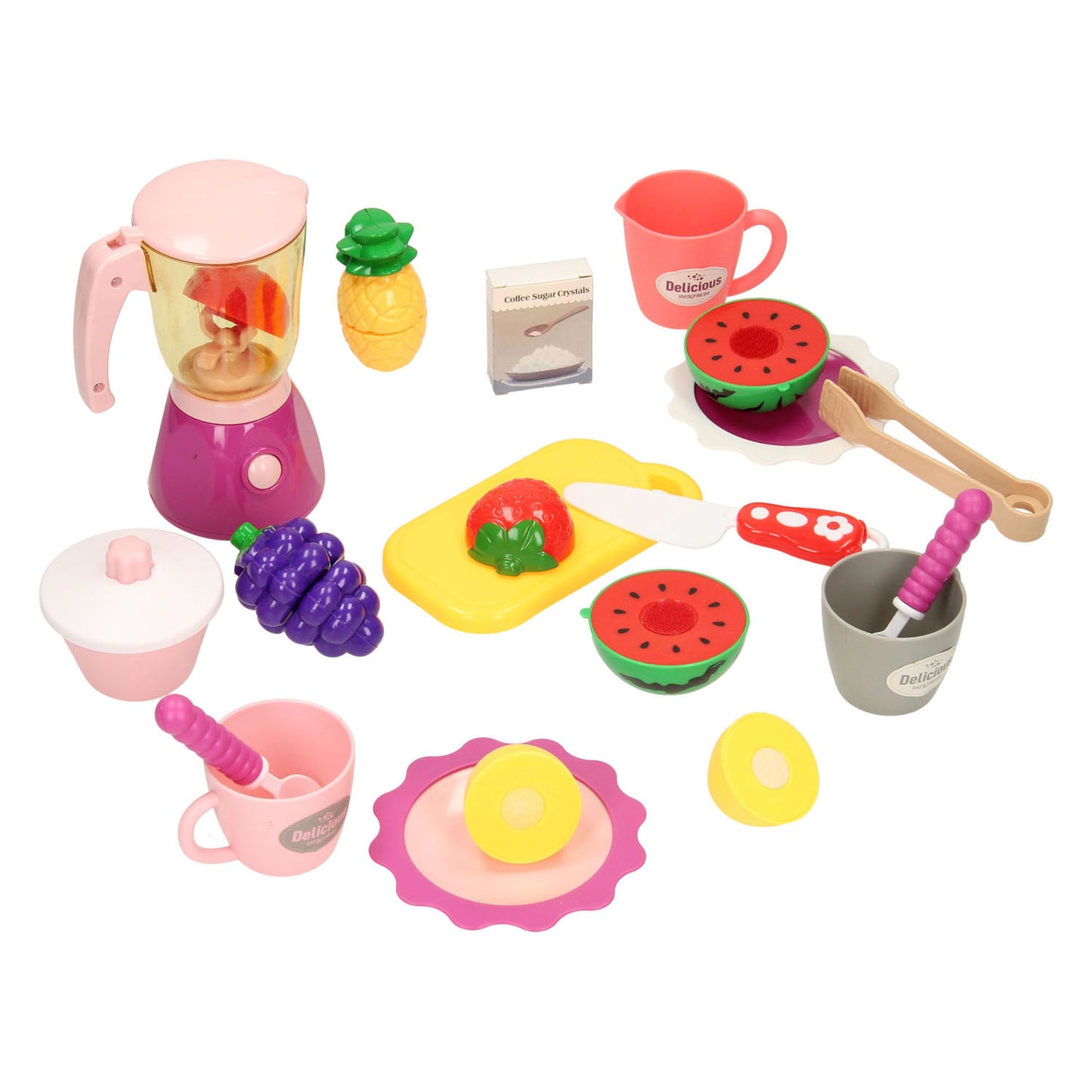 Juice Shop speelgoed speelset met blender - kleurrijke kinderkeuken.