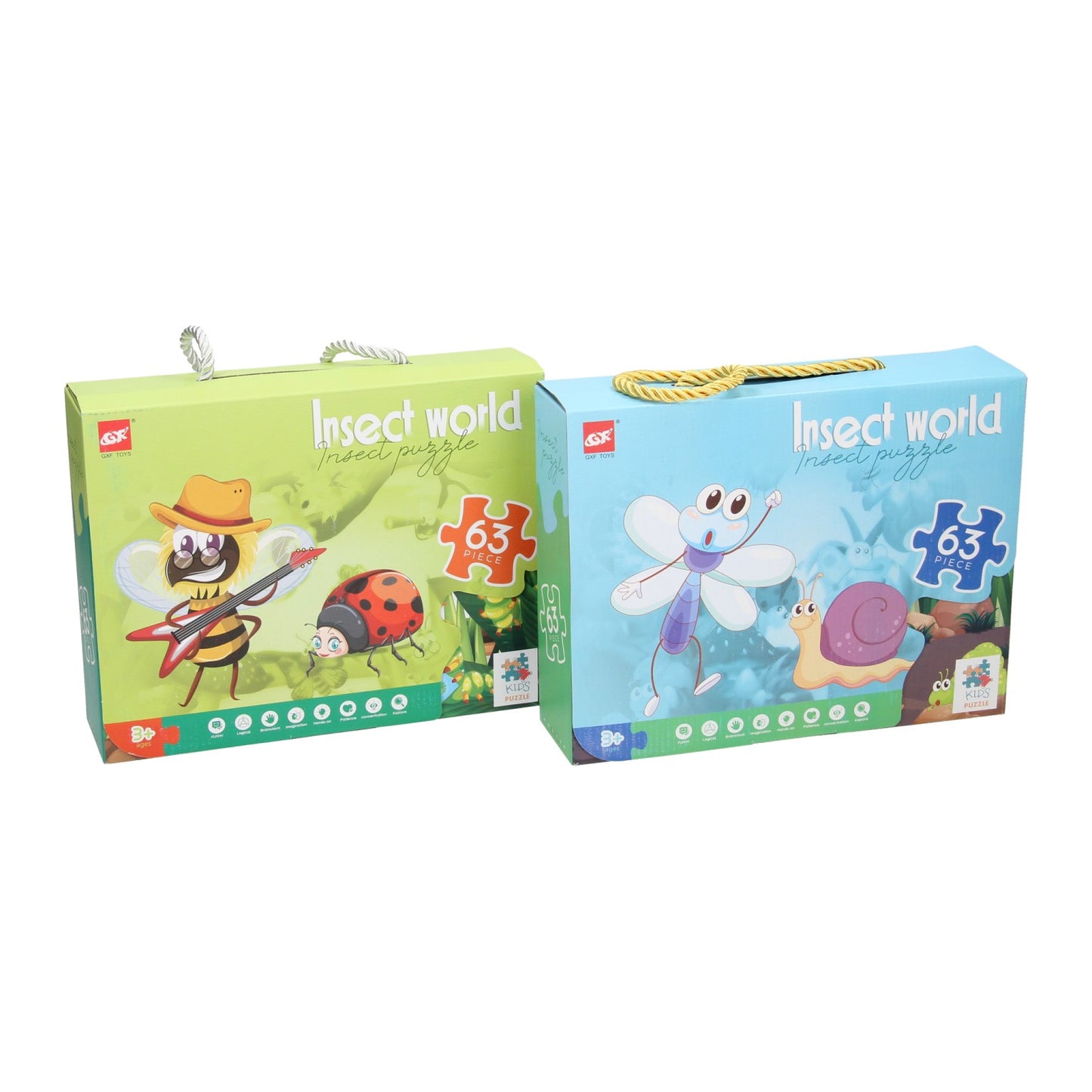 Lobbes Speelgoed BV Legpuzzel insecten wereld, 63st.