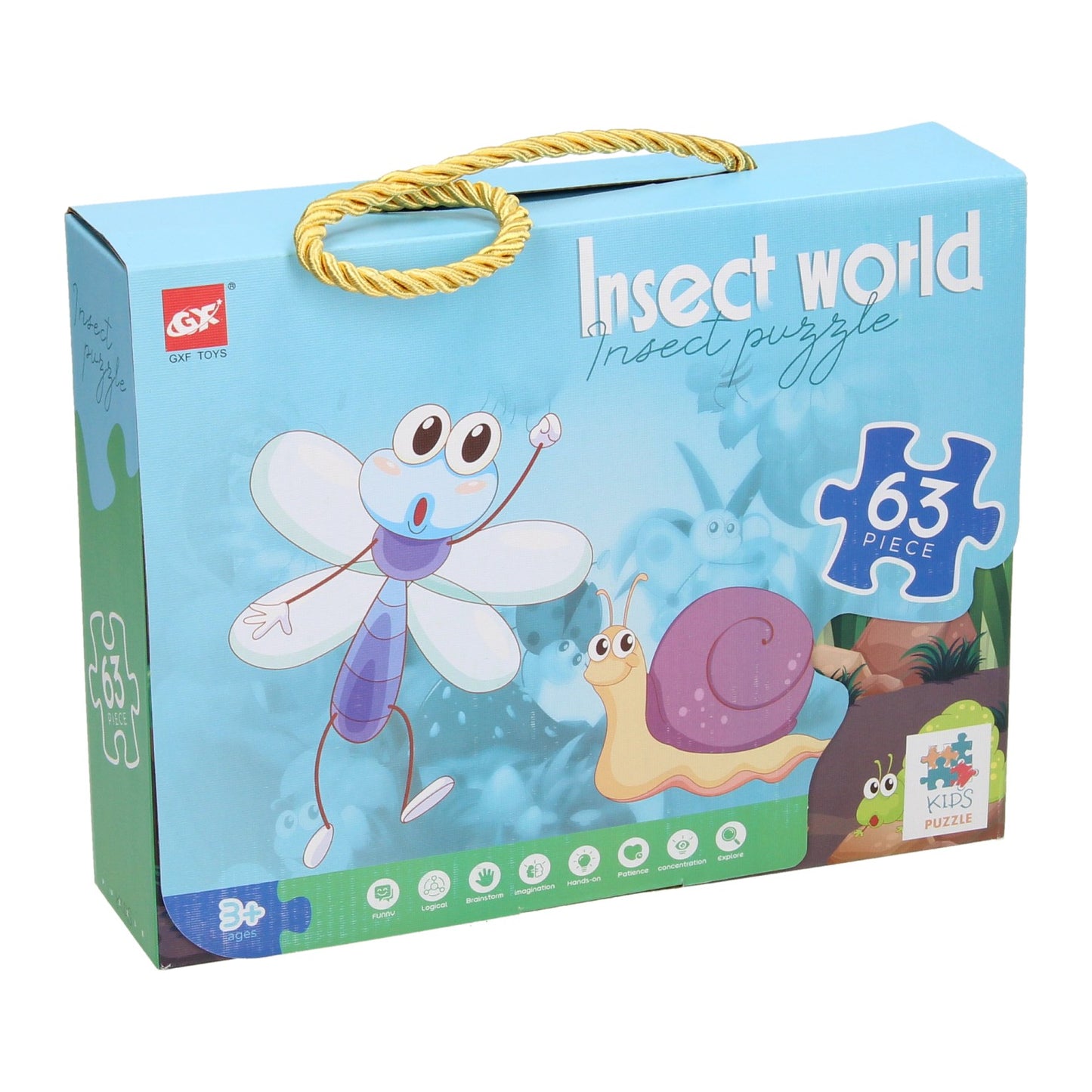 Lobbes Speelgoed BV Legpuzzel insecten wereld, 63st.