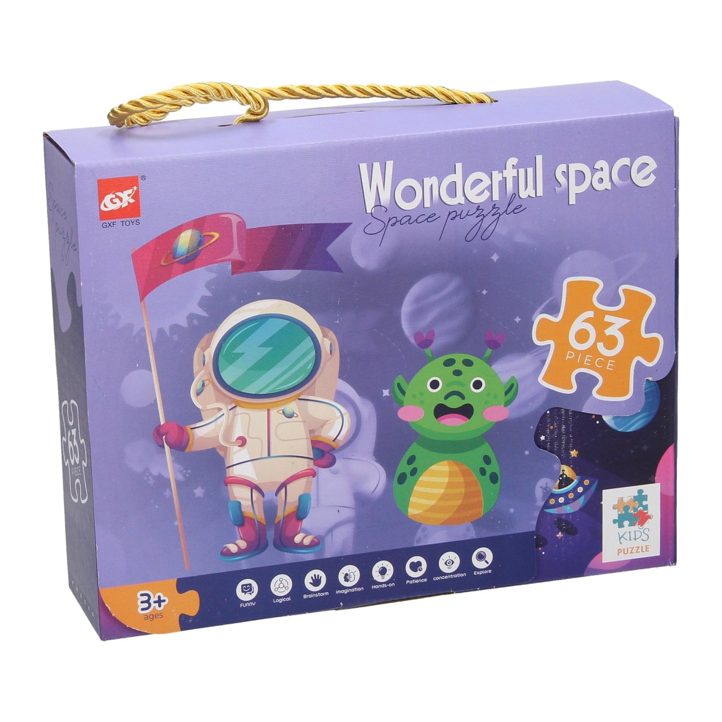 Lobbes Speelgoed BV Legpuzzel ruimtevaart, 63st.