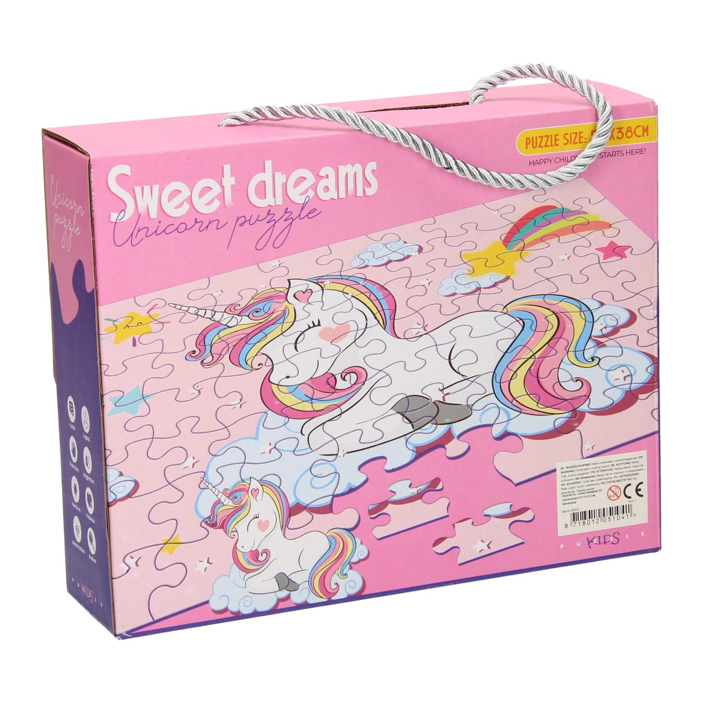Lobbes Speelgoed BV Legpuzzel sweet dreams unicorn, 63st.