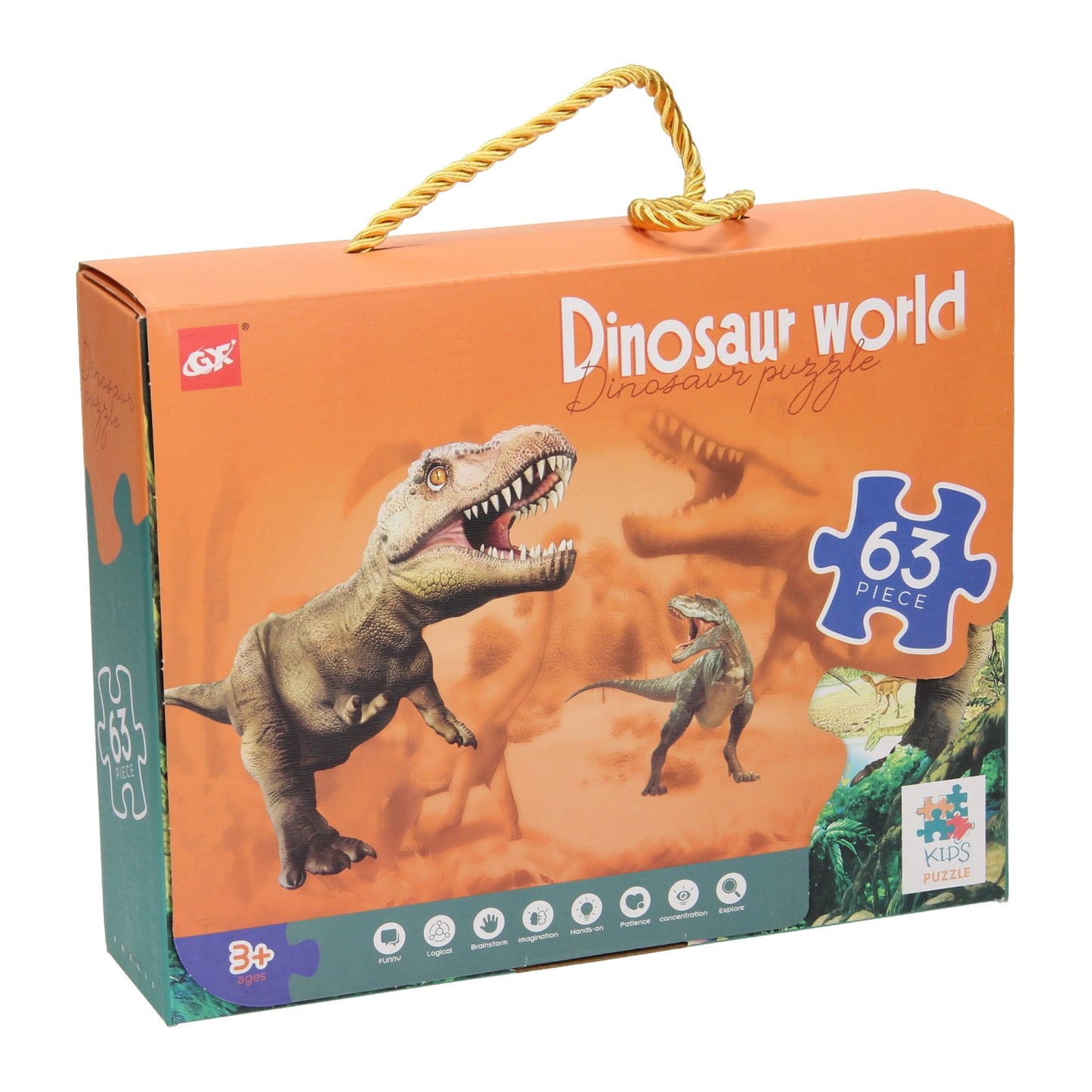 Lobbes Speelgoed BV Legpuzzel dino wereld, 63st.