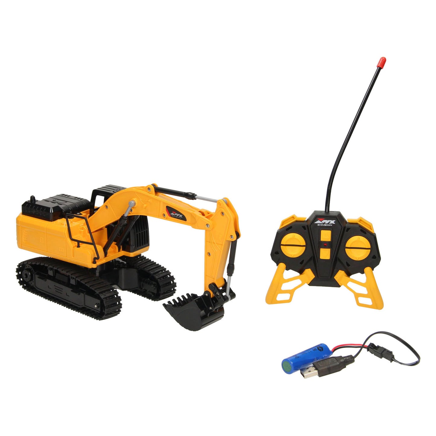 Lobbes Rc bestuurbare graafmachine met rupsbanden 1:24