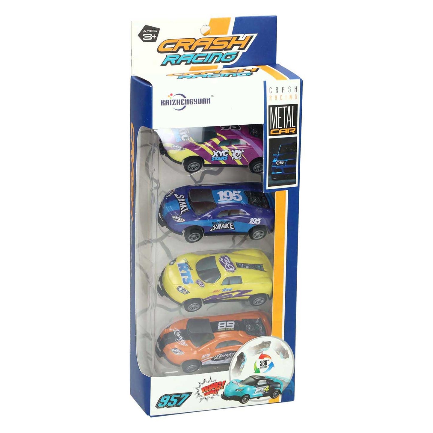 Raceauto Backflip Pull Back Set - 4st.