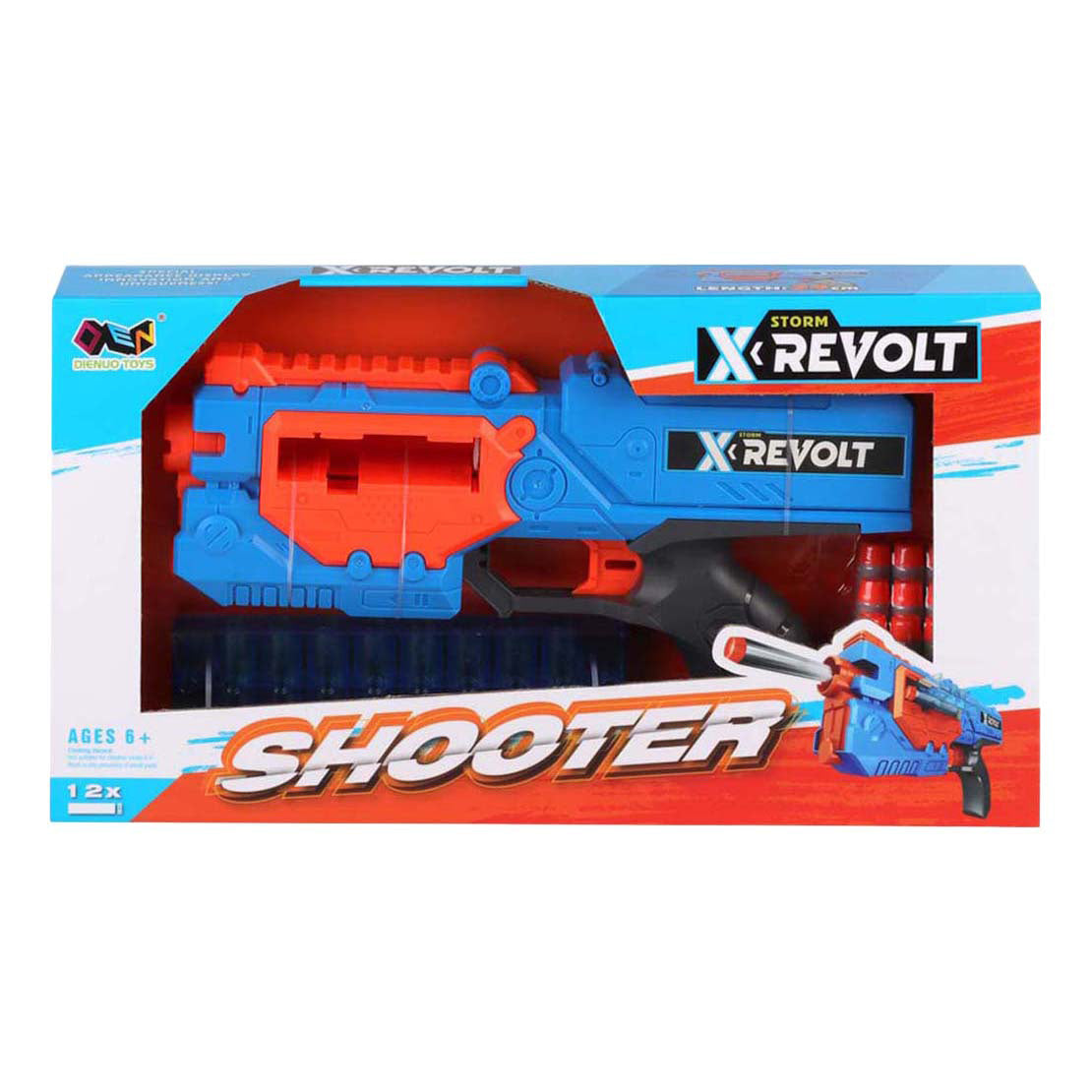 Lobbes Speelgoed BV Shooter x revolt - met 12 zachte pijlen