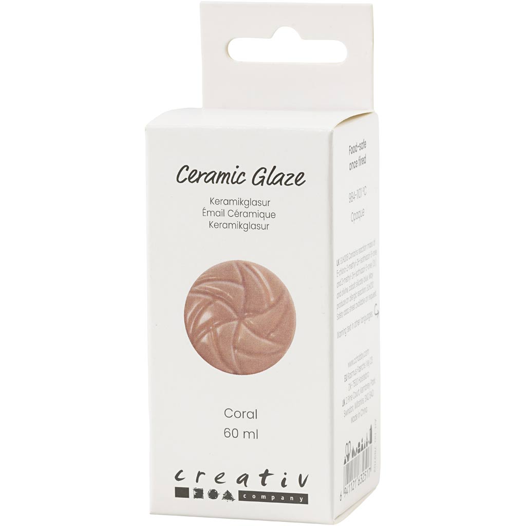 Creativ Company Https: www.cchobby.nl keramiek-glazuur-984-1101-c-dekkend-coral-60-ml-1-doosje