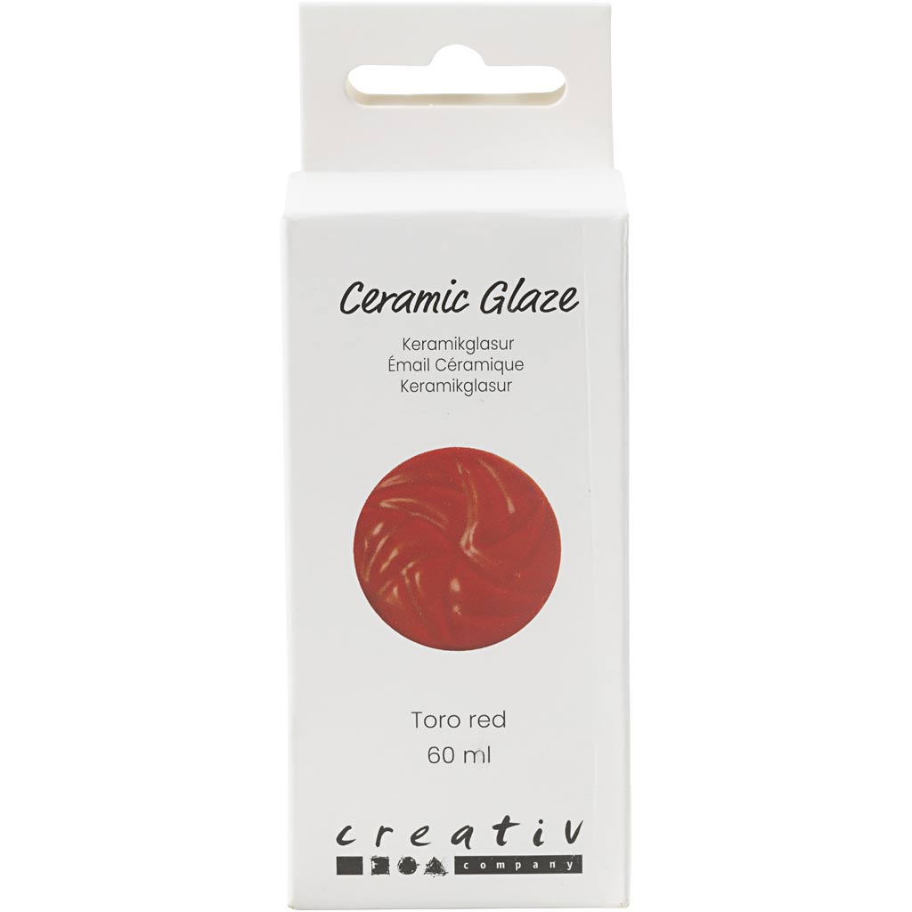 Creativ Company Https: www.cchobby.nl keramiek-glazuur-984-1101-c-dekkend-toro-red-60-ml-1-doosje