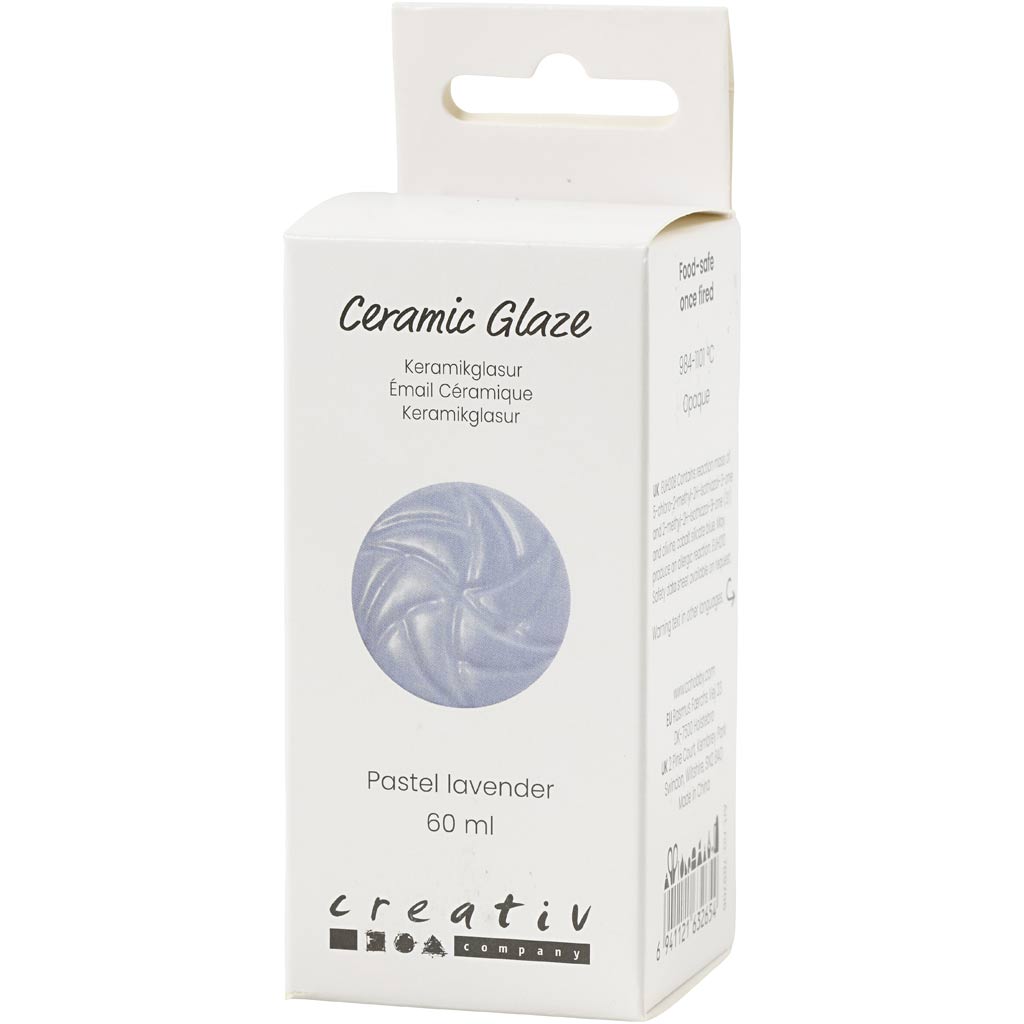 Creativ Company Https: www.cchobby.nl keramiek-glazuur-984-1101-c-dekkend-pastel-lavender-60-ml-1-doosje