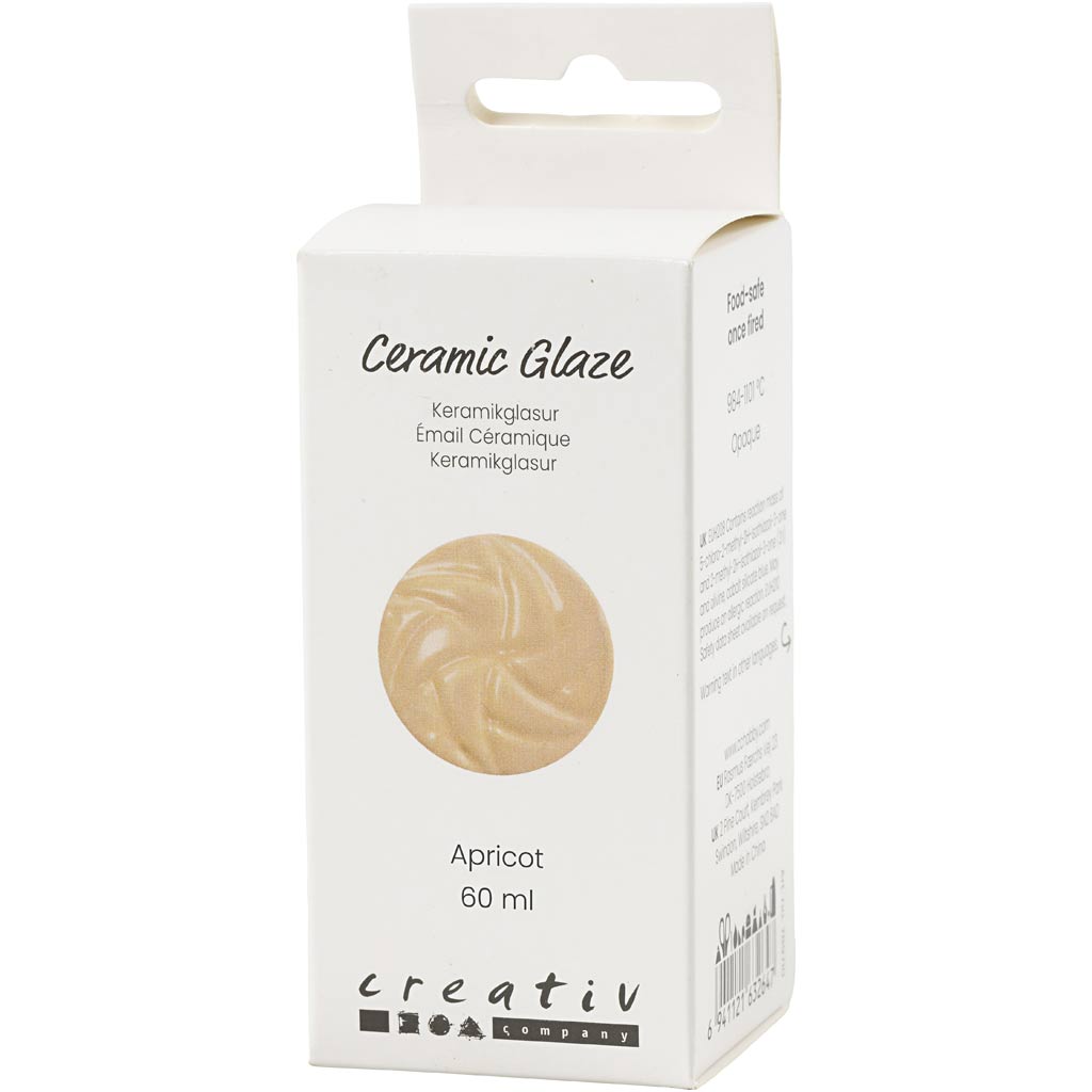 Creativ Company Https: www.cchobby.nl keramiek-glazuur-984-1101-c-dekkend-apricot-60-ml-1-doosje
