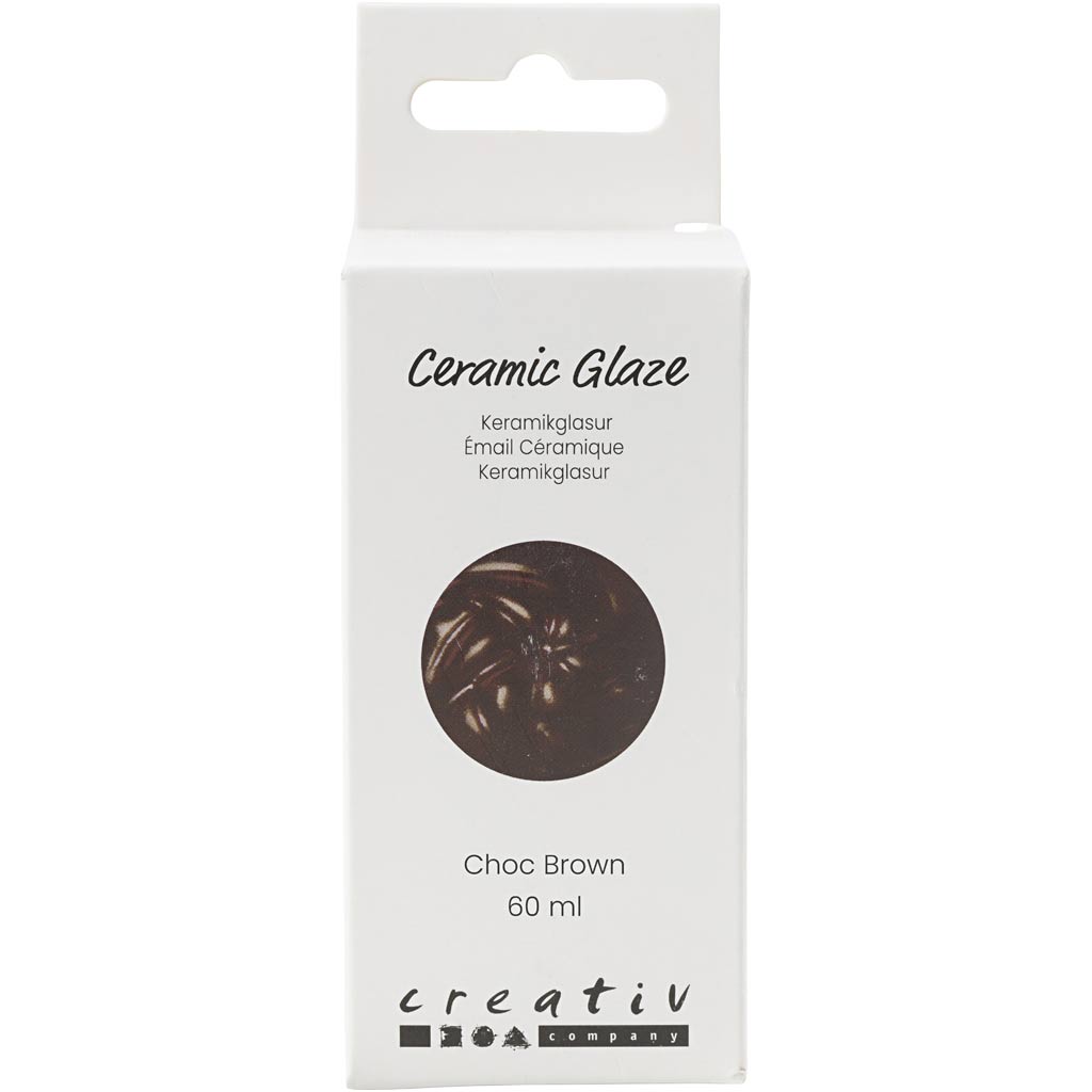 Creativ Company Https: www.cchobby.nl keramiek-glazuur-984-1101-c-dekkend-chocolate-brown-60-ml-1-doosje