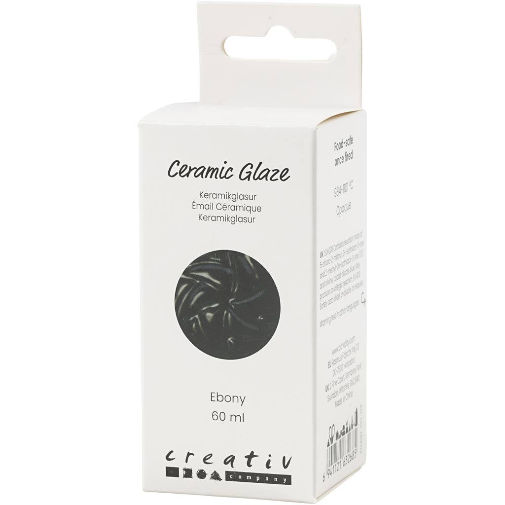 Creativ Company Https: www.cchobby.nl keramiek-glazuur-984-1101-c-dekkend-ebony-60-ml-1-doosje