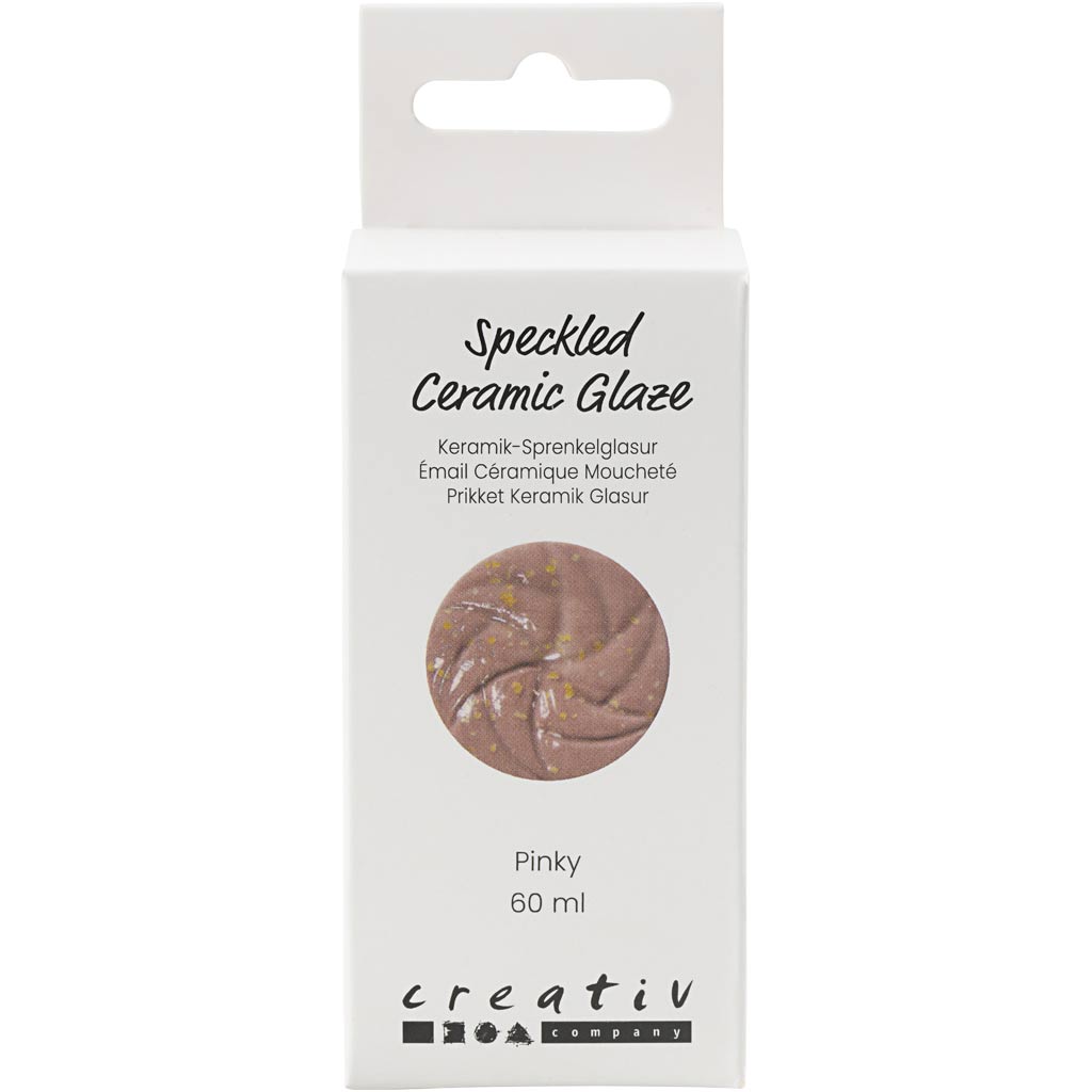 Creativ Company Https: www.cchobby.nl gespikkeld-keramiekglazuur-999-1060-c-dekkend-pinky-60-ml-1-doosje