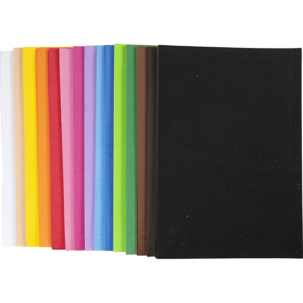 Creativ Company Https: www.cchobby.nl foam-vellen-zelfklevend-a4-vel-210x297-mm-dikte-2-mm-30-div-vellen-1-doos