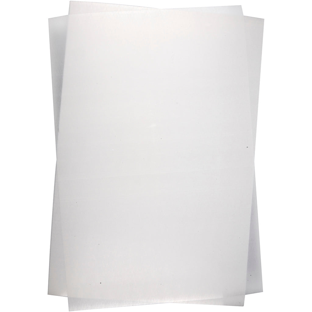 Creativ Company Https: www.cchobby.nl vellen-krimpfolie-vel-20x30-cm-dikte-0-3-mm-mat-wit-10-vel-1-doos
