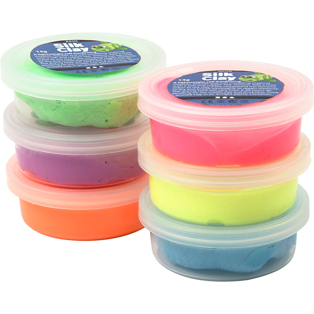 Silk Clay Https: www.cchobby.nl silk-clayr-neon-kleuren-6x14-gr-1-doos