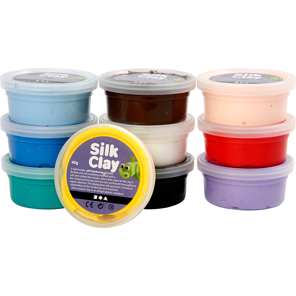 Silk Clay Https: www.cchobby.nl silk-clayr-basic-1-diverse-kleuren-10x40-gr-1-doos