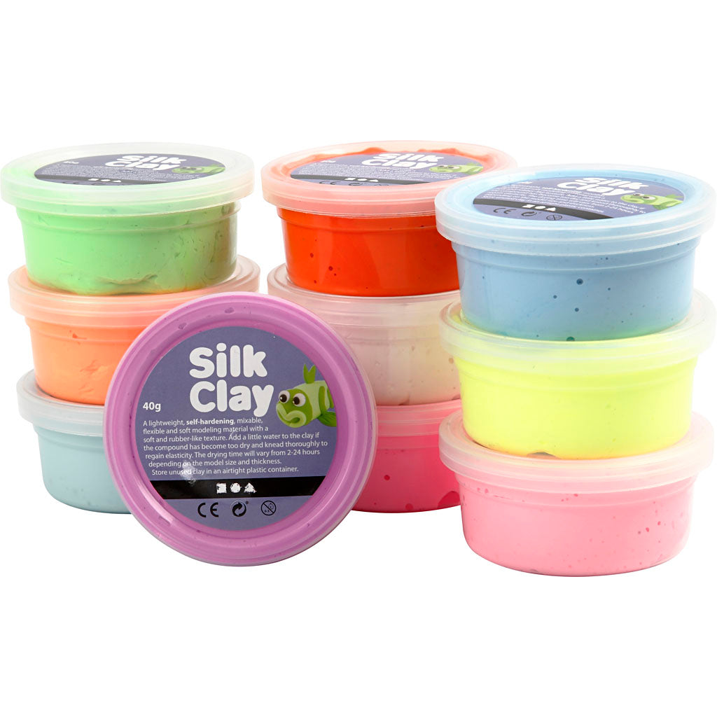 Silk Clay Https: www.cchobby.nl silk-clayr-basic-2-diverse-kleuren-10x40-gr-1-doos
