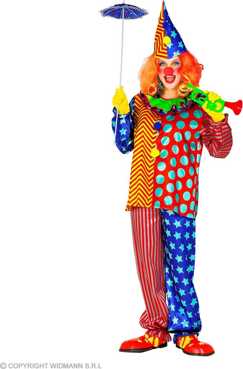 Widmann Hilarische knotsgekke clown kostuum