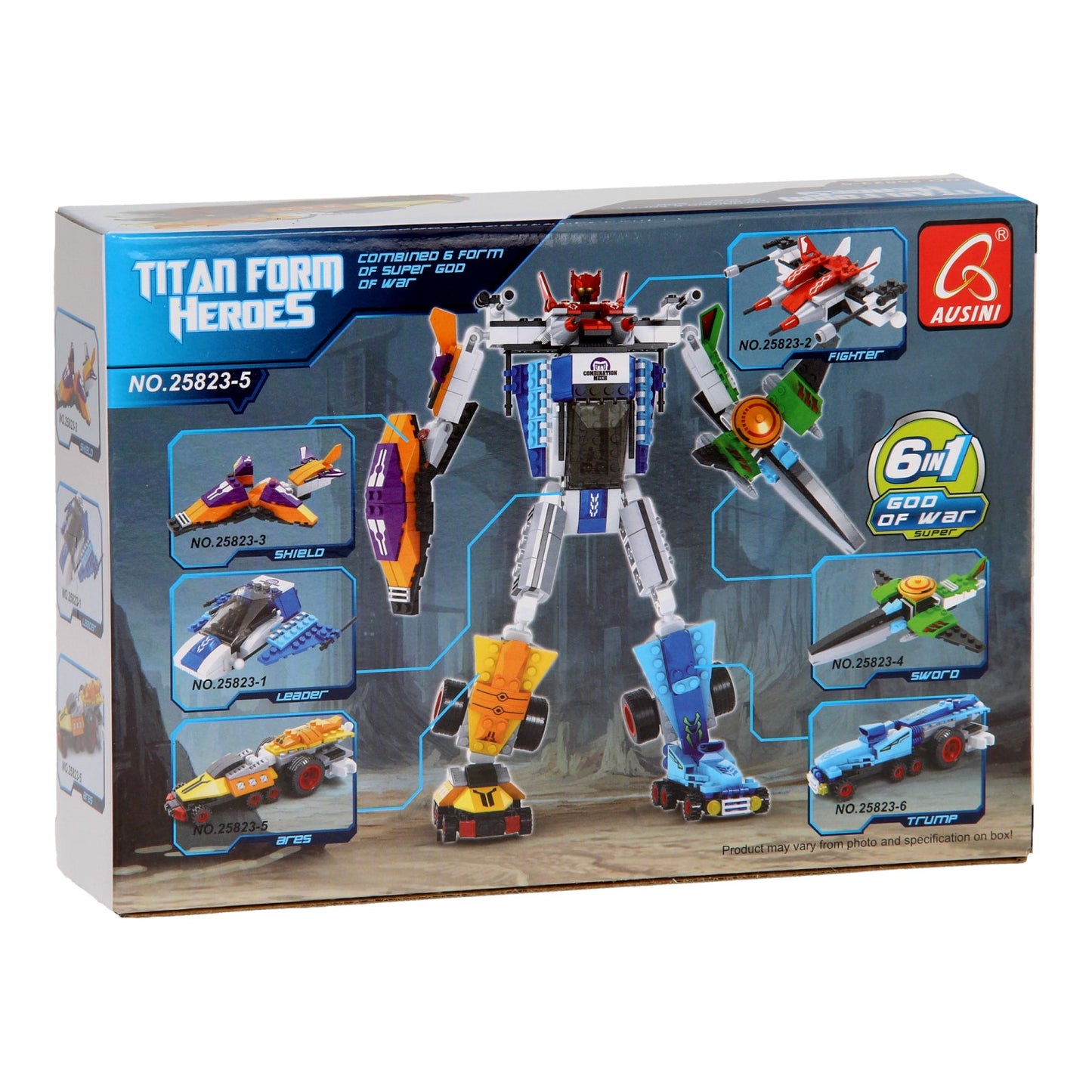 Lobbes Bouwset titan heroes - space explorer oranje - 96dlg.