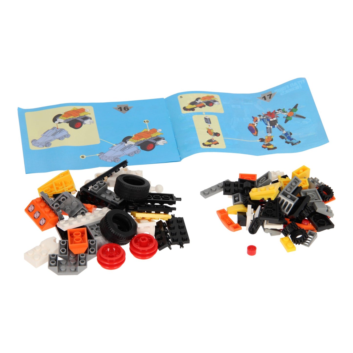 Lobbes Bouwset titan heroes - space explorer oranje - 96dlg.