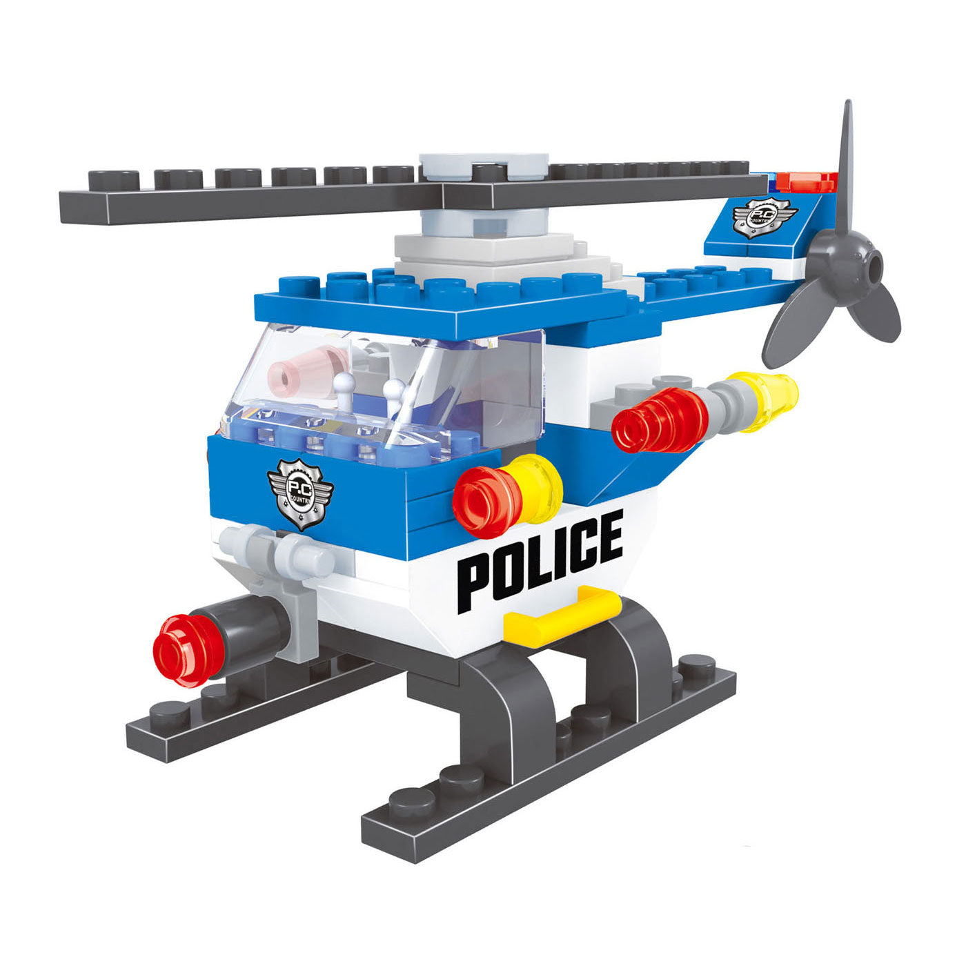Lobbes Speelgoed BV Bouwset politie helicopter - 68 dlg.