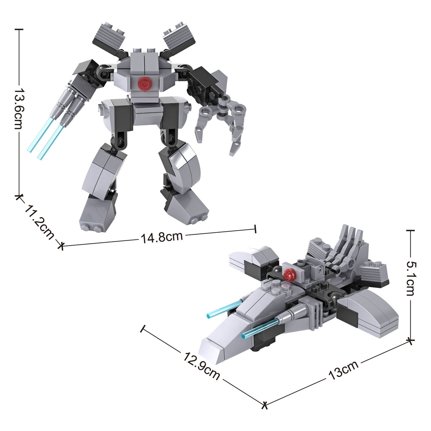 Lobbes Bouwset transformeer robot spaceship - 81dlg