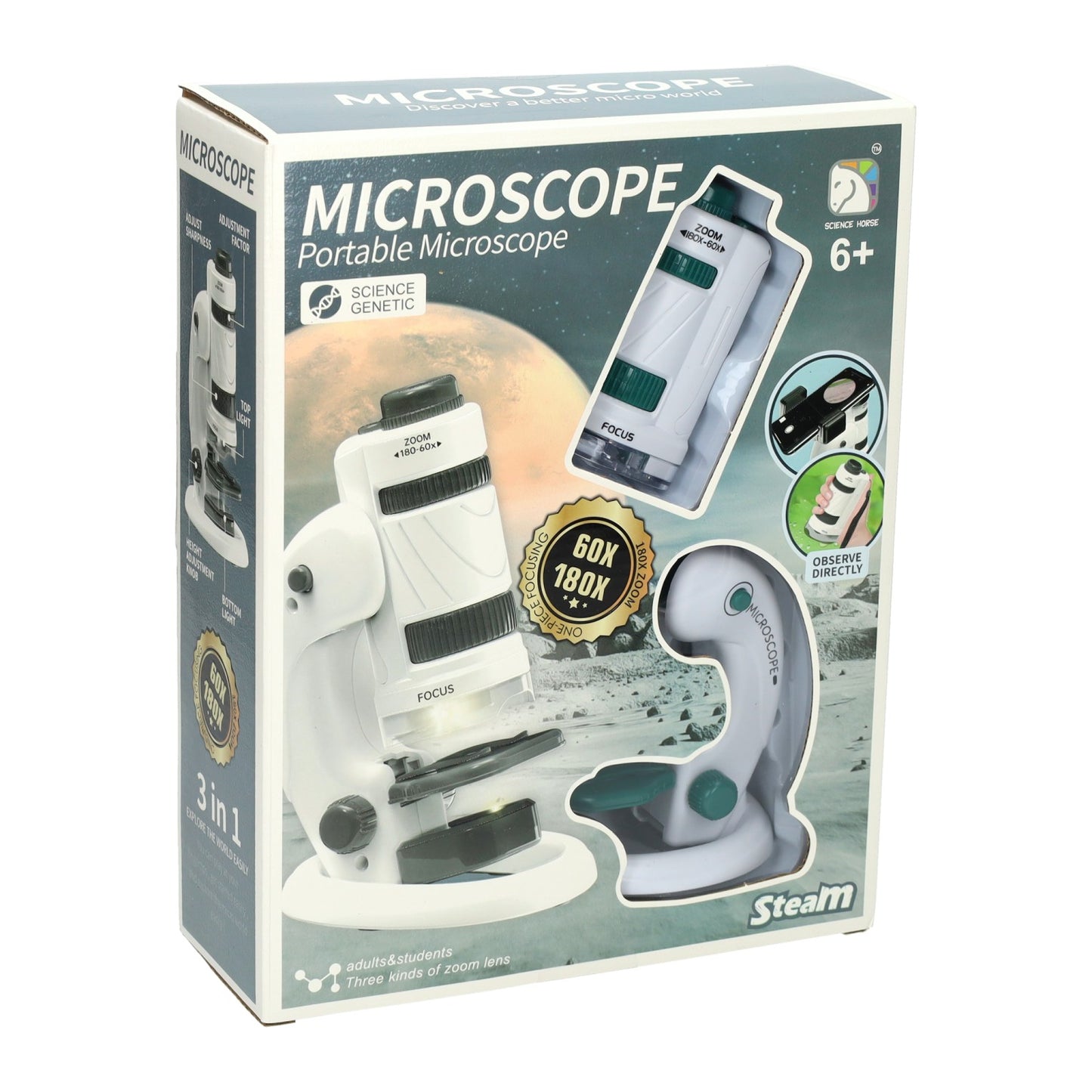 Lobbes Speelgoed BV Microscoop set groen
