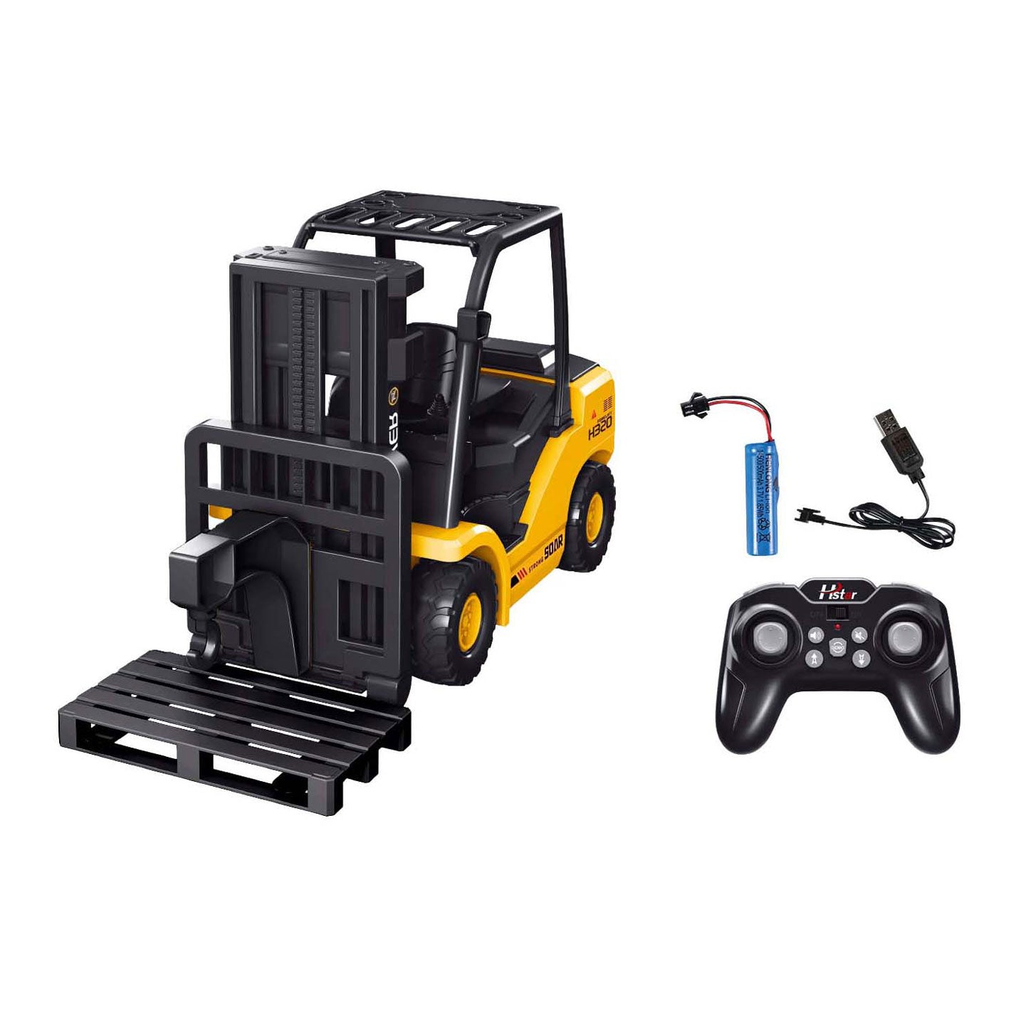 Lobbes Speelgoed BV Rc bestuurbare heftruck oplaadbaar met licht en geluid