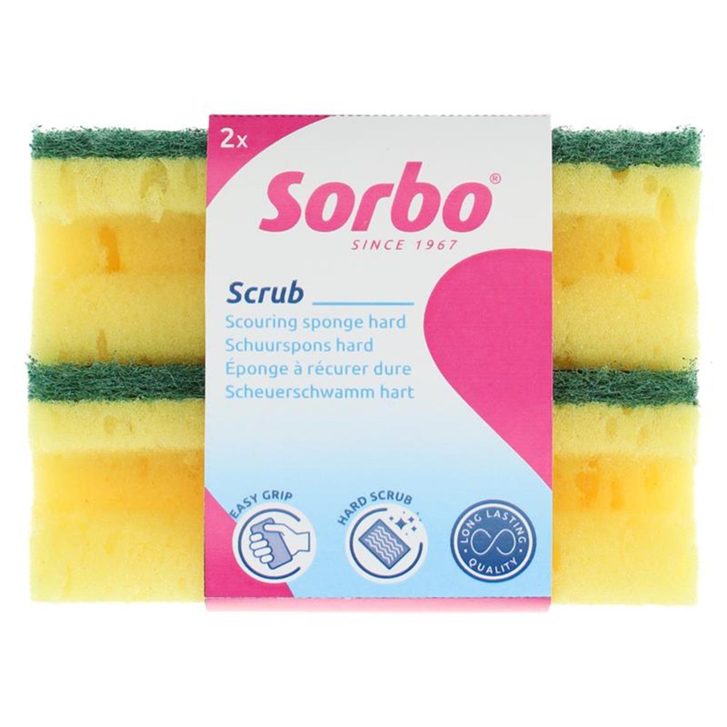 Sorbo schuurspons met greep set a 2 xl